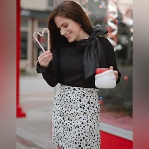 FANCY WITH BOWKNOT KNIT TOP - XS